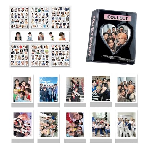 squishy 114Pcs ENH Merch, ENH Photocards, 10 Collectible Cards with 1 Album and 103 Stickers, Perfect for K-pop Fans, Wall Decor, Scrapbooking, and Gift Giving - Image 1