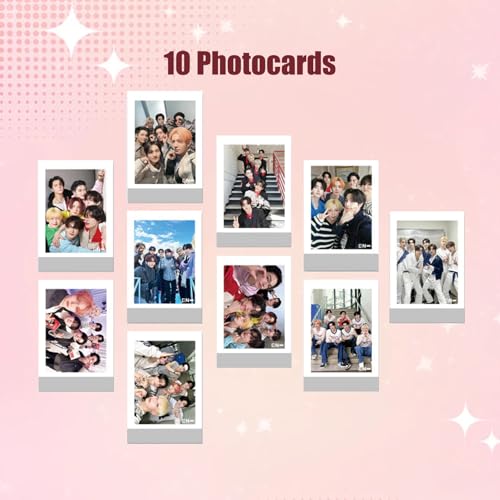 squishy 114Pcs ENH Merch, ENH Photocards, 10 Collectible Cards with 1 Album and 103 Stickers, Perfect for K-pop Fans, Wall Decor, Scrapbooking, and Gift Giving - Image 5