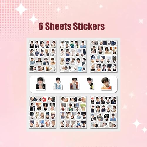 squishy 114Pcs ENH Merch, ENH Photocards, 10 Collectible Cards with 1 Album and 103 Stickers, Perfect for K-pop Fans, Wall Decor, Scrapbooking, and Gift Giving - Image 4