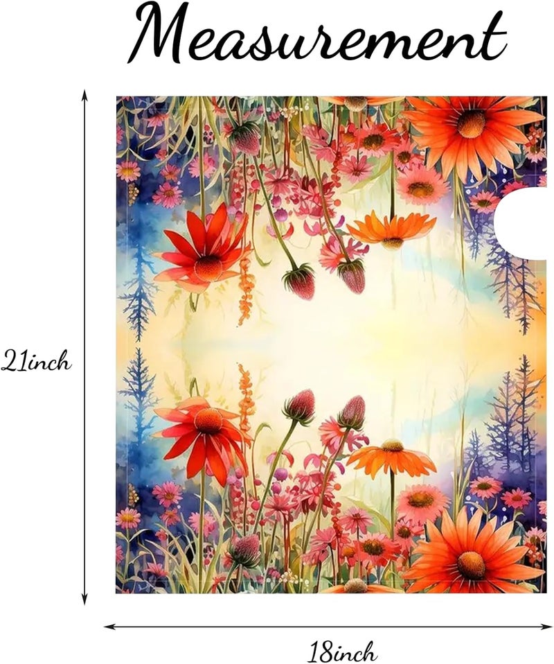 Xeerrfan Mailbox Covers Magnetic Standard Size, Printed Floral Magnetic Cover for Postbox, 18 x 21 Inch Waterproof Post Wraps Outdoor Garden Yard Home Decor (Flower) - Image 3