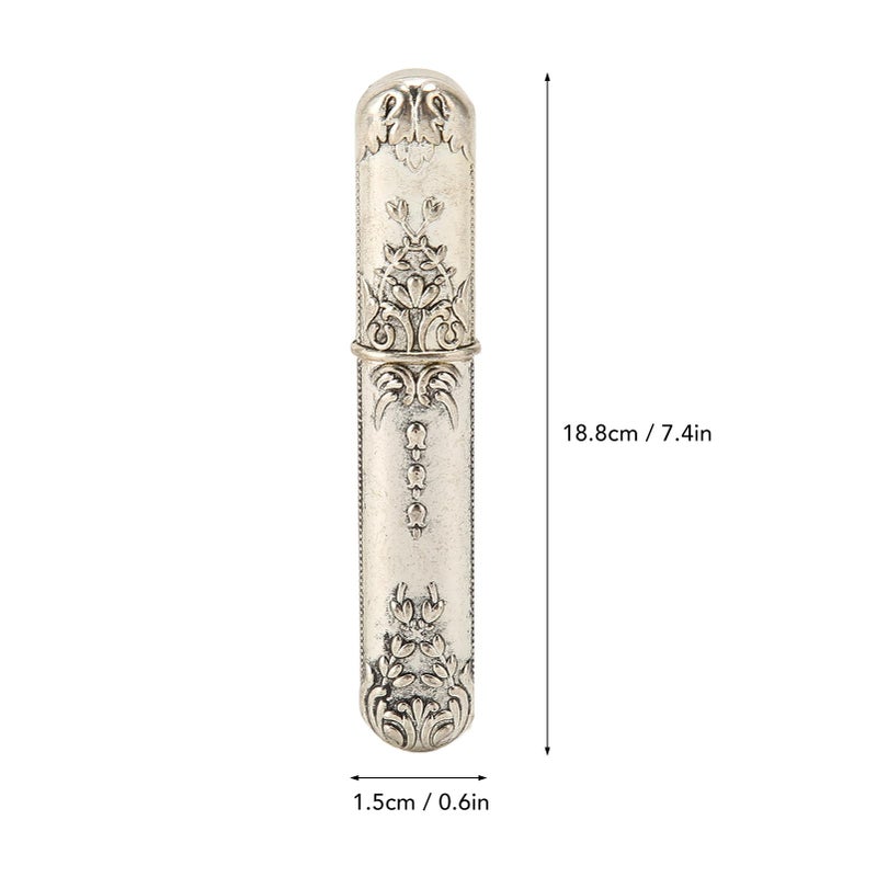 Vintage Sewing Needles Case Zinc Alloy Embroidery Needle Holder Rose Gold - Image 3