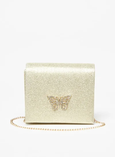 Flora Bella By Shoexpress Girls Butterfly Embellished Accent Crossbody Bag