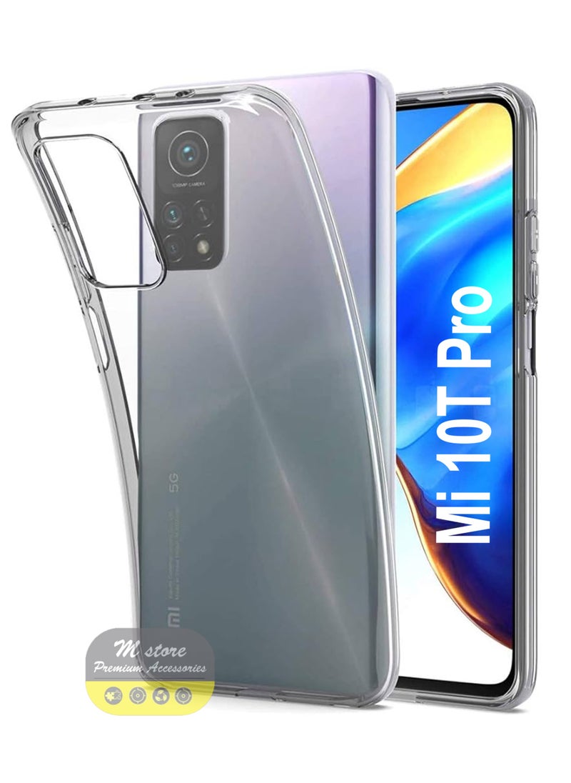 Generic غطاء حماية من السيليكون لكامل الجسم لهاتف Xiaomi Mi 10T Pro، شفاف  - Image 1
