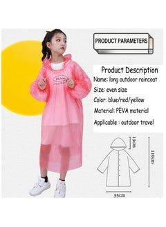 SYOSI Disposable Rain Ponchos for Kids, 6 Pack Bulk Extra Thick Emergency Waterproof Raincoats with Hood Plastic Clear Travel Rain Gear for Concerts, Amusement Parks, Camping, Outdoor, Cycling, and Hiking.  - Image 5