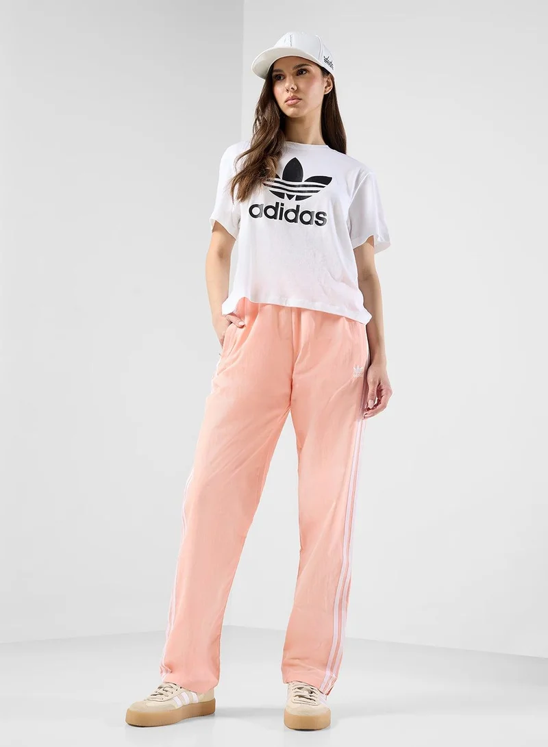 adidas أديداس بنطال نسائي وردي من مجموعة أوريجينالز منسوج