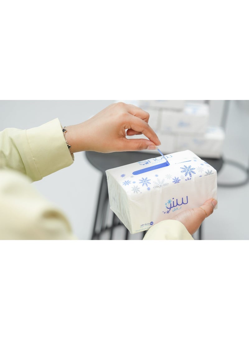 سنو تاتش مناديل فائقة النعومة من سنو تاتش 5 طبقات 32 عبوة 500 منديل كل عبوة ملمس حريري تناسب البشرة الحساسة - Image 5