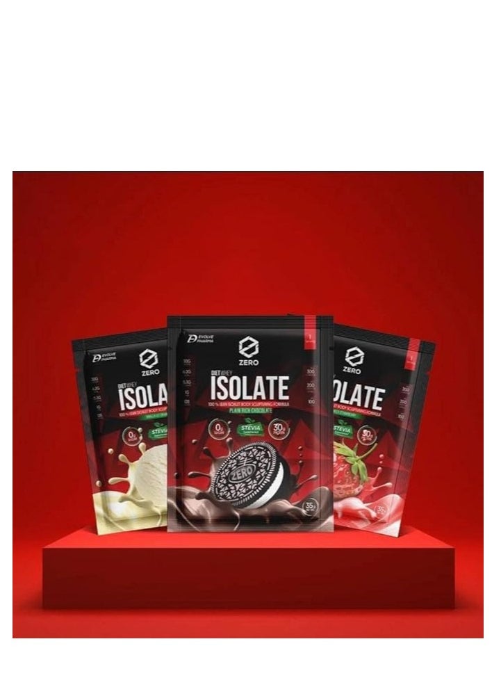 Zero - Zero Isolate Whey Protein 30 Gm Protein 3 Sachets (Mixed) - Image 1