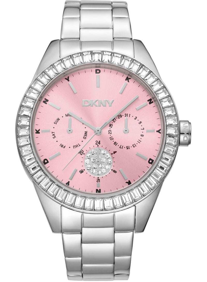 DKNY Nolita Multi Glitz Dk1L027M0025 - Stainless Steel Female Quartz Multi-Function - Image 1