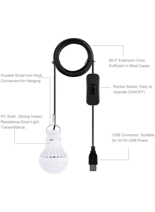 Onite أضواء أونيت USB معدات التخييم أو الملحقات أضواء التخييم LED أيضًا للمرآب المستودع السيارة الشاحنة صيد السمك القارب في الهواء الطلق خيمة ضوء الطوارئ أو الفانوس دافئ أبيض - Image 3