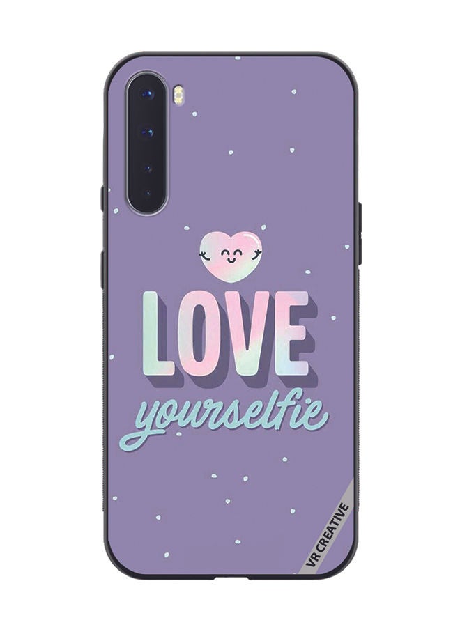 VR CREATIVE Protective Case Cover For OnePlus Nord Love Your selfie Design Multicolour - Image 1
