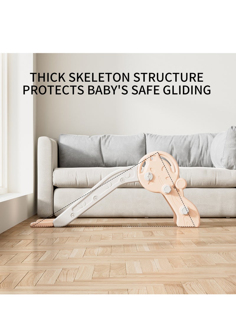 FULL JOY Small children's slide with a safe and durable design - suitable for indoor use, made of high-quality plastic, calm and attractive colors, dimensions 116 x 30 x 50 cm, ideal for developing balance and fun for young children. - Image 4