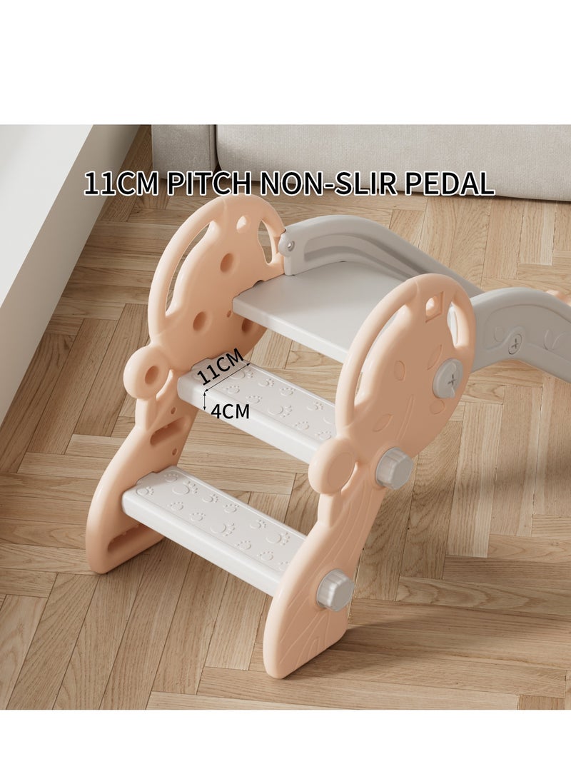 FULL JOY Small children's slide with a safe and durable design - suitable for indoor use, made of high-quality plastic, calm and attractive colors, dimensions 116 x 30 x 50 cm, ideal for developing balance and fun for young children. - Image 5