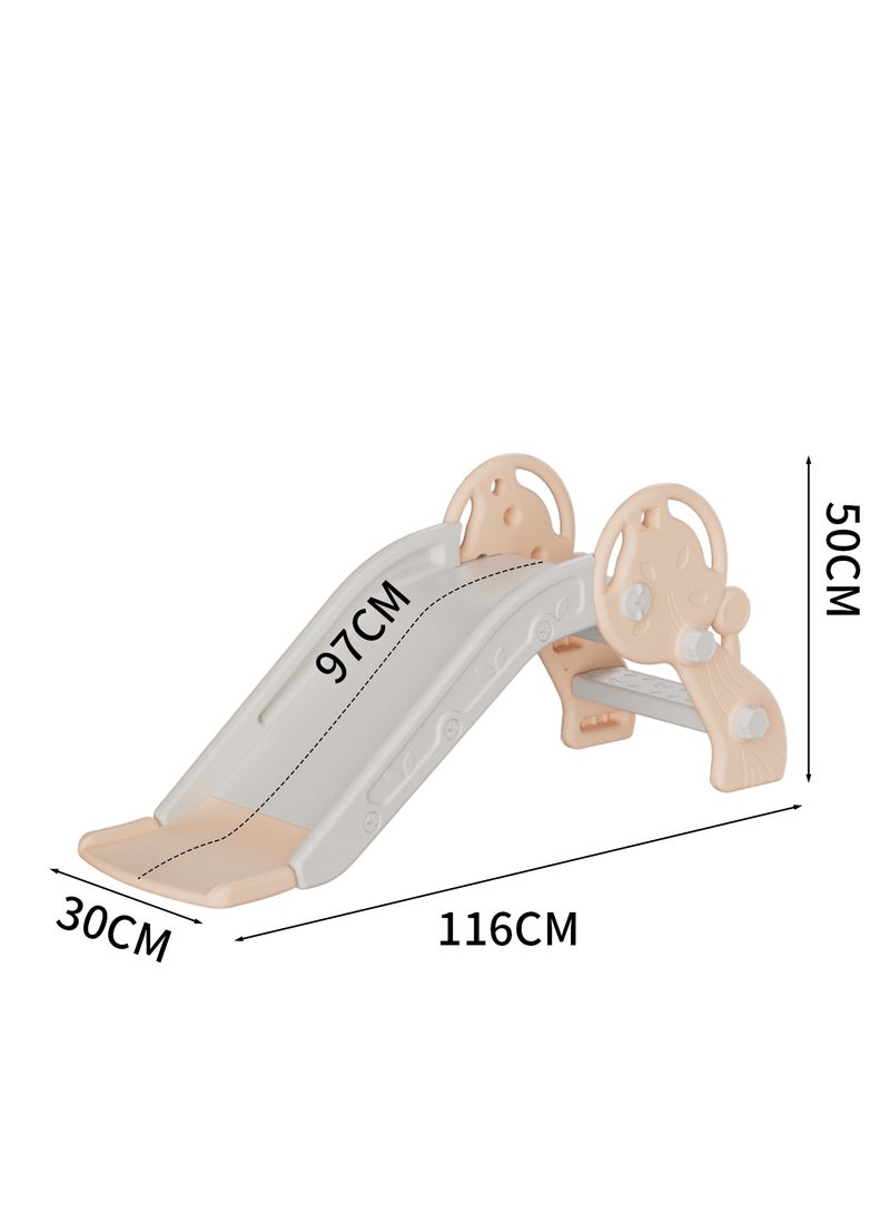 FULL JOY Small children's slide with a safe and durable design - suitable for indoor use, made of high-quality plastic, calm and attractive colors, dimensions 116 x 30 x 50 cm, ideal for developing balance and fun for young children. - Image 2