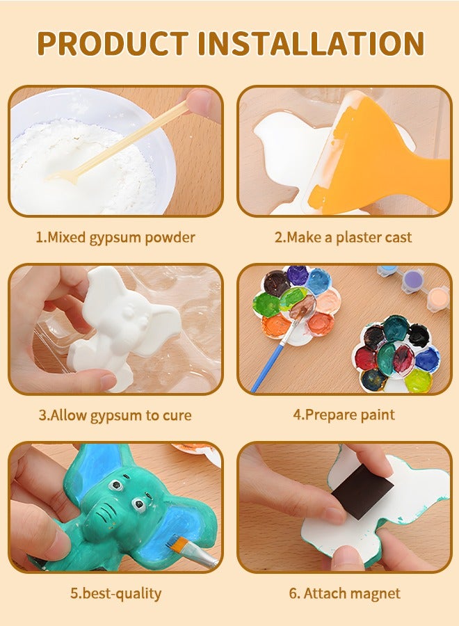 Crafts and Arts Set DIY Space Painting Kit Plaster Craft for Child, STEAM Creative Activity DIY Toys Space Figurines, Planes, Astronauts, Rockets Painting Craft Kit Art Set