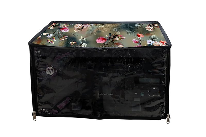 Avideco Presents PVC Dustproof Waterproof Printer Cover with Zipper for HP Laser Jet Pro MFP M126nw Printer (Green Nw) - Image 3