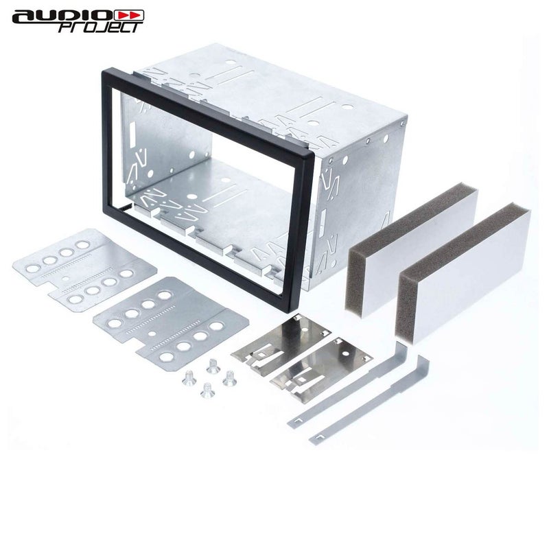 Generic Audioproject A146 - Car Radio Double DIN Slot Radio - Metal for 2DIN Radio / 2 ISO Car Radio Mounting Frame - Compatible with VW Golf Polo Audi Ford Mercedes Smart Skoda Peugeot  - Image 2