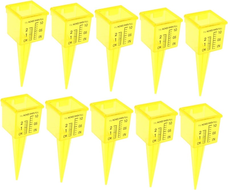 Heavy Duty Rain Gauge With Wide Mouth And Plastic Stakes For Accurate Outdoor Rainfall Measurement - Image 1