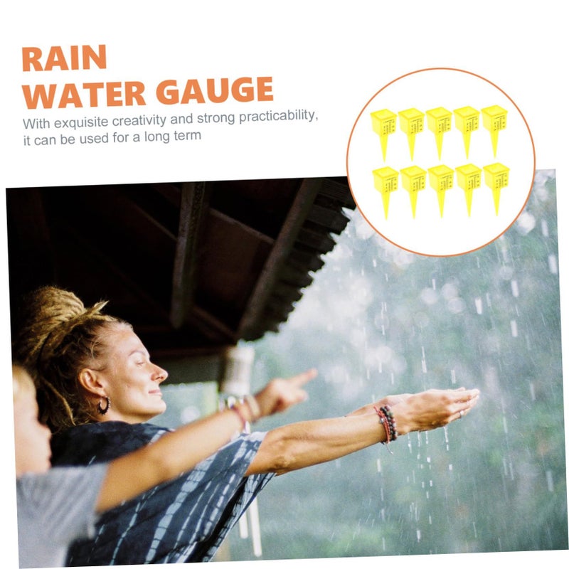 Heavy Duty Rain Gauge With Wide Mouth And Plastic Stakes For Accurate Outdoor Rainfall Measurement - Image 4