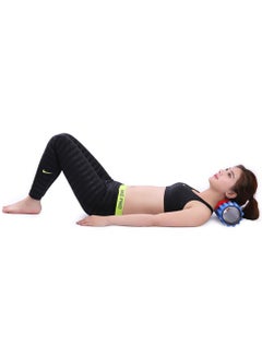 Generic Yoga Foam Roller Moon for Deep Tissue Massage Muscle with Carry Bag, Blue  - Image 4