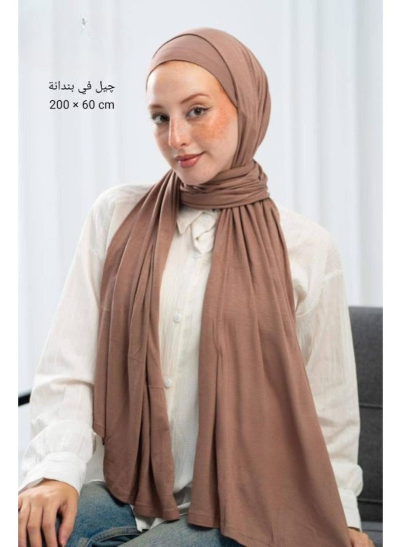2 in 1 Hijab with Bandana Tie - Hijab Scarf with Detachable Bandana Tie, Easy and Quick to Wear - Stylish and Practical Scarf for Everyday and Outdoor Use - Image 2