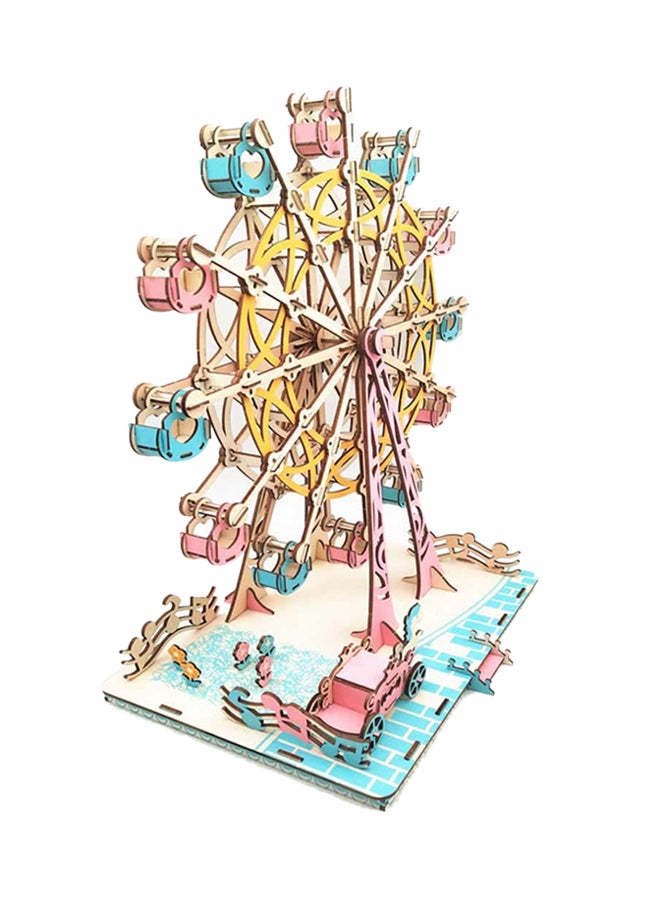 لعبة أحجيات تركيب قطع ثلاثية الأبعاد على شكل عجلة هابي فيريس يمكنك تركيبها بنفسك - Image 3