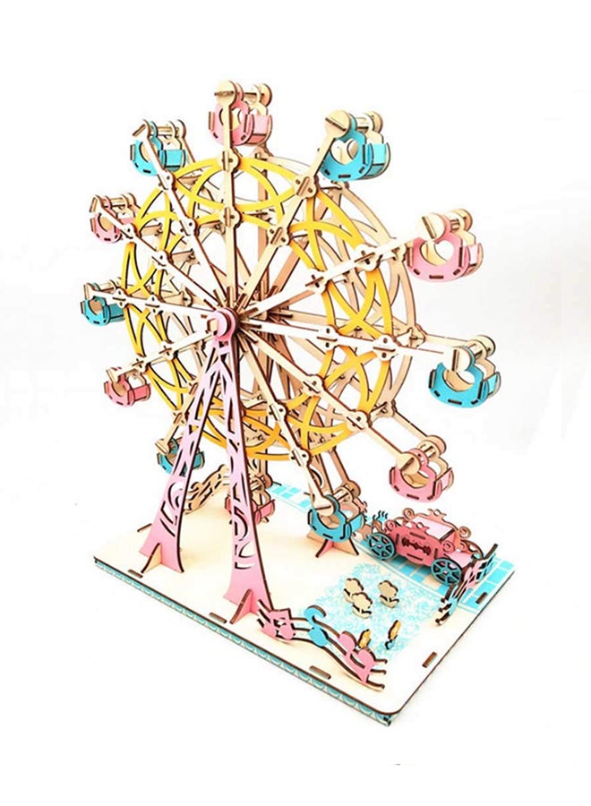 لعبة أحجيات تركيب قطع ثلاثية الأبعاد على شكل عجلة هابي فيريس يمكنك تركيبها بنفسك - Image 2