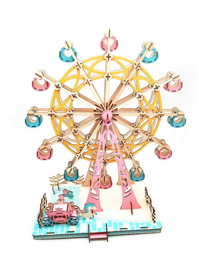 لعبة أحجيات تركيب قطع ثلاثية الأبعاد على شكل عجلة هابي فيريس يمكنك تركيبها بنفسك - Image 4