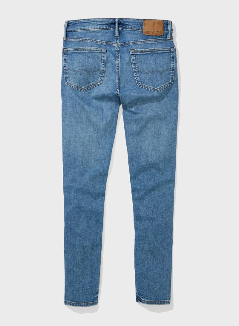 American Eagle Mid Wash Skinny Fit Jeans