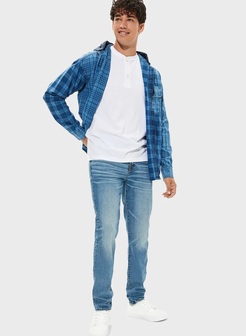 American Eagle Mid Wash Skinny Fit Jeans