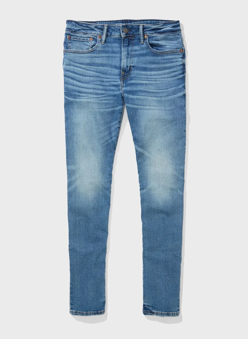 American Eagle Mid Wash Skinny Fit Jeans