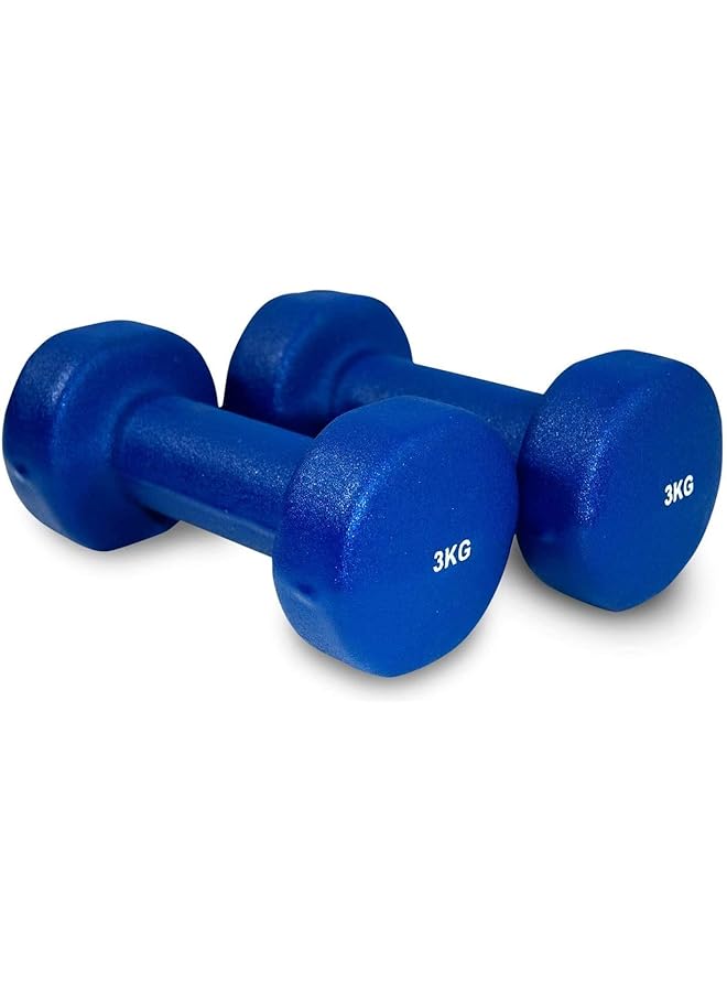 TA SPORT Hex Vinyl Dipping Dumbbell 3Kg*2Pc Db2121 @Fs