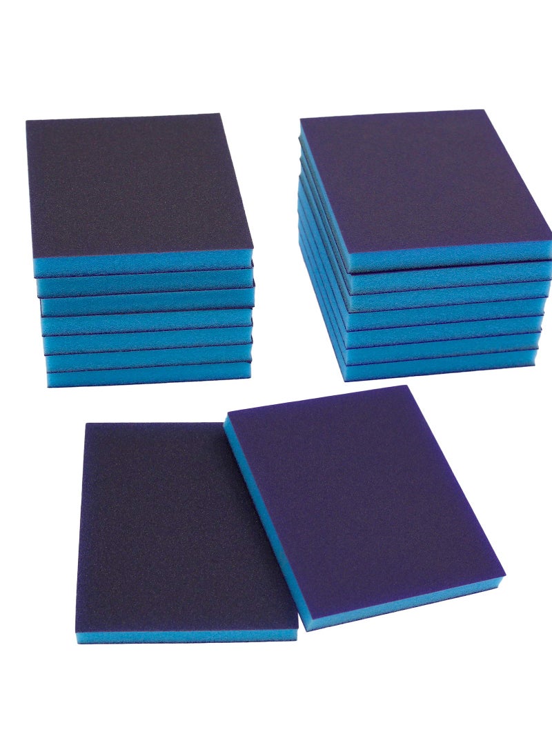 BokWin BokWin 16Pcs Sanding Sponge 120 Grit 220 Grit Sanding Blocks Washable and Reusable Sand Sponge Kit Assortment Grade 8Pcs 320400 Grade 8Pcs 8001000 Grade 