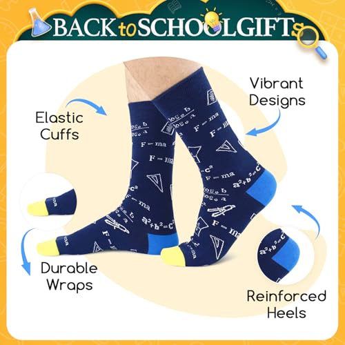 Happy Pop HAPPYPOP Funny Math Socks for Men - Teacher Appreciation Gifts for Math Lovers - Image 3