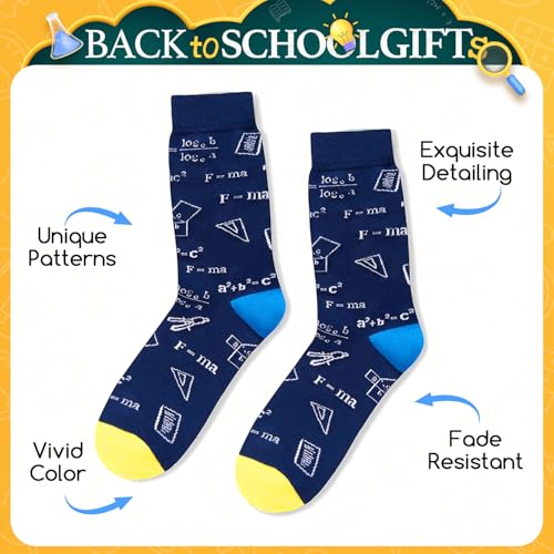 Happy Pop HAPPYPOP Funny Math Socks for Men - Teacher Appreciation Gifts for Math Lovers - Image 5