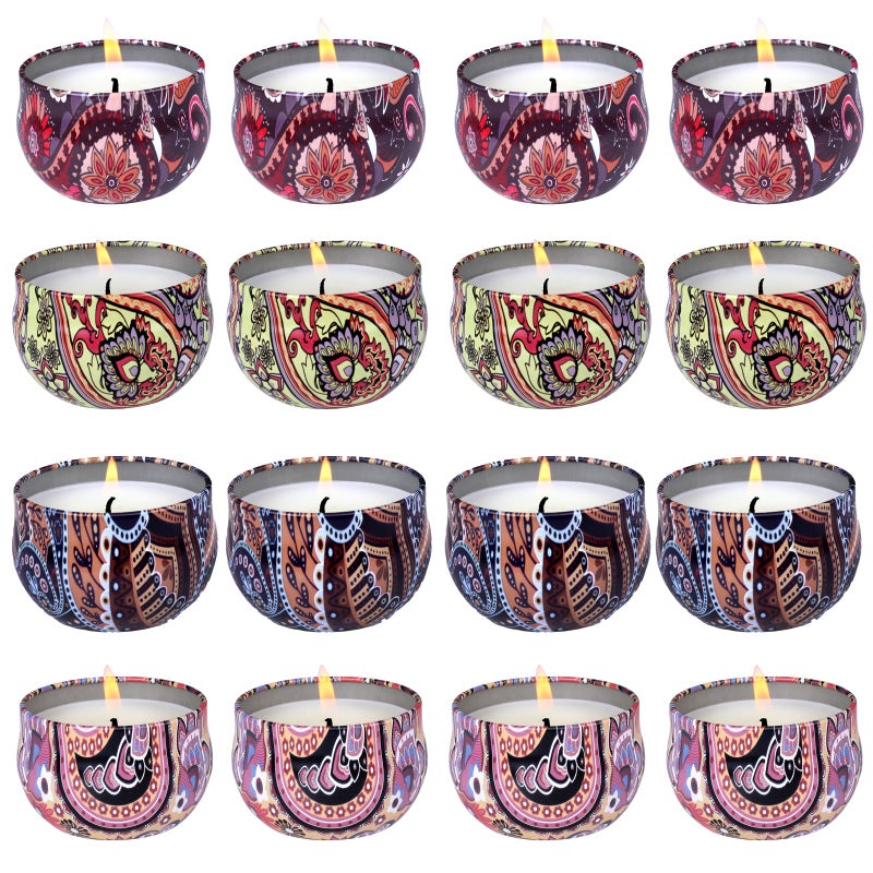 KNOURT 32 Pack Scented Candles Gift Set, Natural Soy Wax Travel Tin Candles for Home Scented, Ideal for Christmas, Birthday, Thanksgiving, Valentines Day Gifts - Image 1