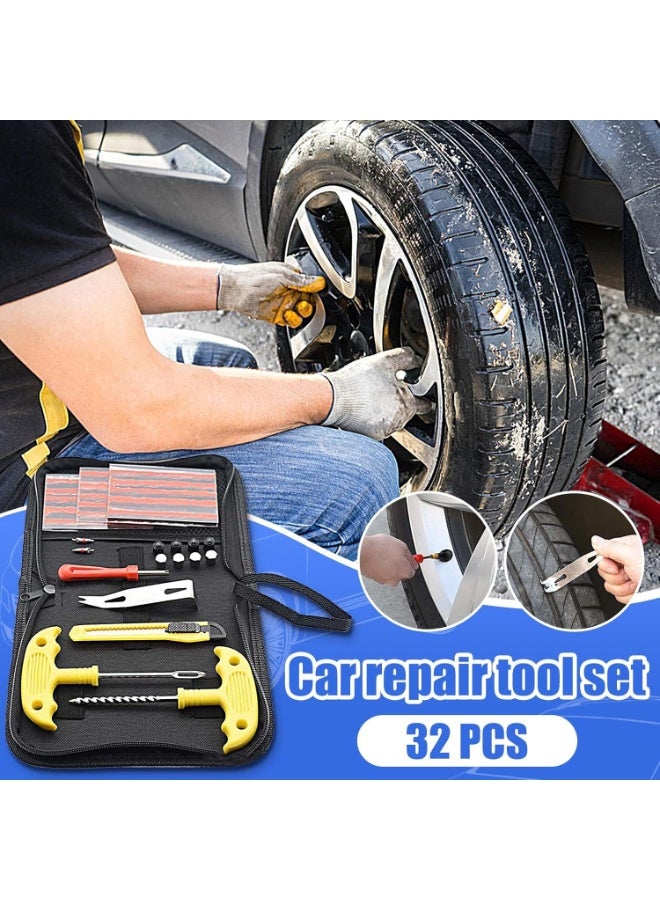 Tire Plug Repair Kit | Heavy Duty Flat Tire Repair Kit | Car Tire Patch Kit for Car, Motorcycle, Bicycle, Electric Vehicle, Motorcycle Tire Repair Kit - Image 4