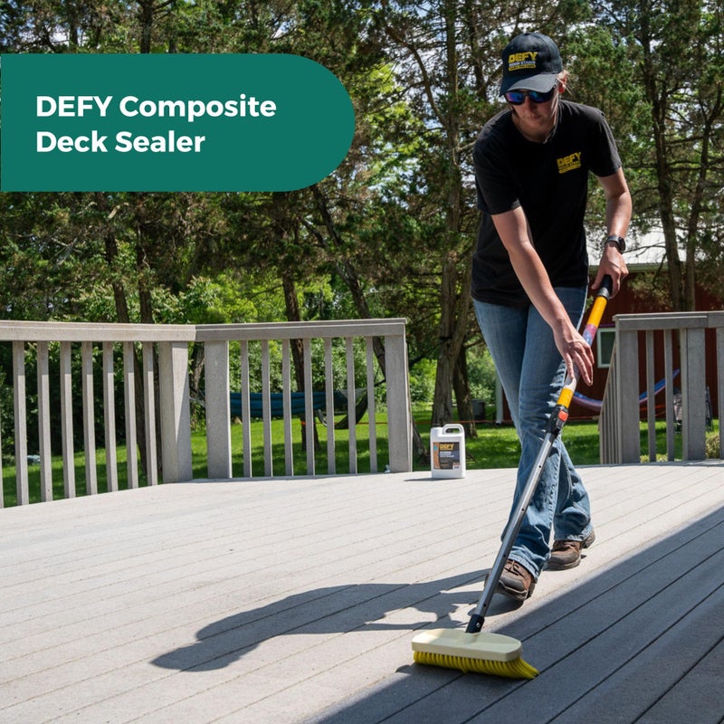 DEFY Extreme Composite Deck Sealer â€“ Crystal Clear Waterproof Sealant for Wood & Composite Surfaces with Zinc Nano-Technology, Protects Against Water & UV Damage â€“ 1 Gallon - Image 5