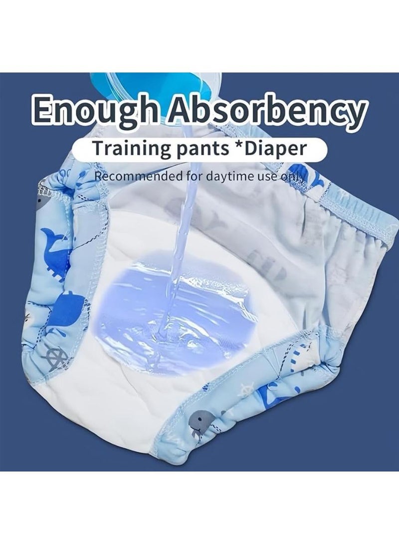Bebiland 6 Pack Training Pants for Toddlers, Reusable Diapers for Boys & Girls, Washable Cotton Underwear, Breathable Baby Training Pants, Strong Absorbency Diapers (2-4 Years, 12KG-18KG) - Image 3