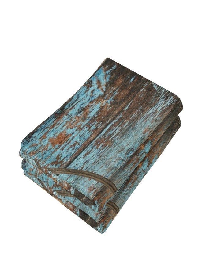 AIYOOLER Western Hand Towels Set of 2,Rustic Country Barn Texas Star on Teal Wooden Plank Small Bath Towels Soft Absorbent Decorative Bathroom Hand Towels for Kitchen Dish Spa Yoga Guest 14.4"x28.3" - Image 3