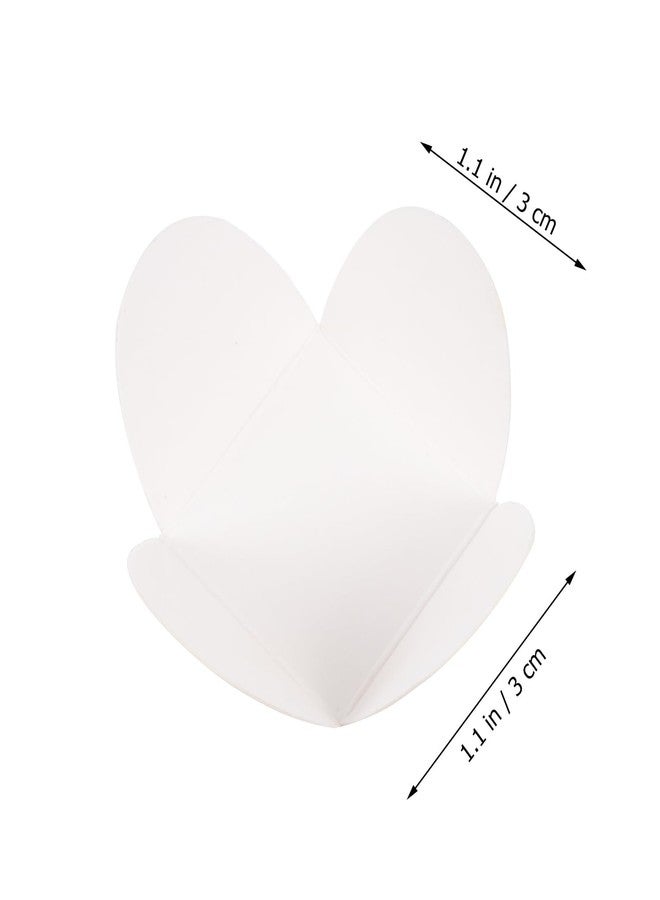 Cabilock 100Pcs Chocolate Wrappers Paper Truffle Chocolate Cups Liners Candy Cups Dessert Base Baking Supplies for Biscuit Cake Making White - Image 5