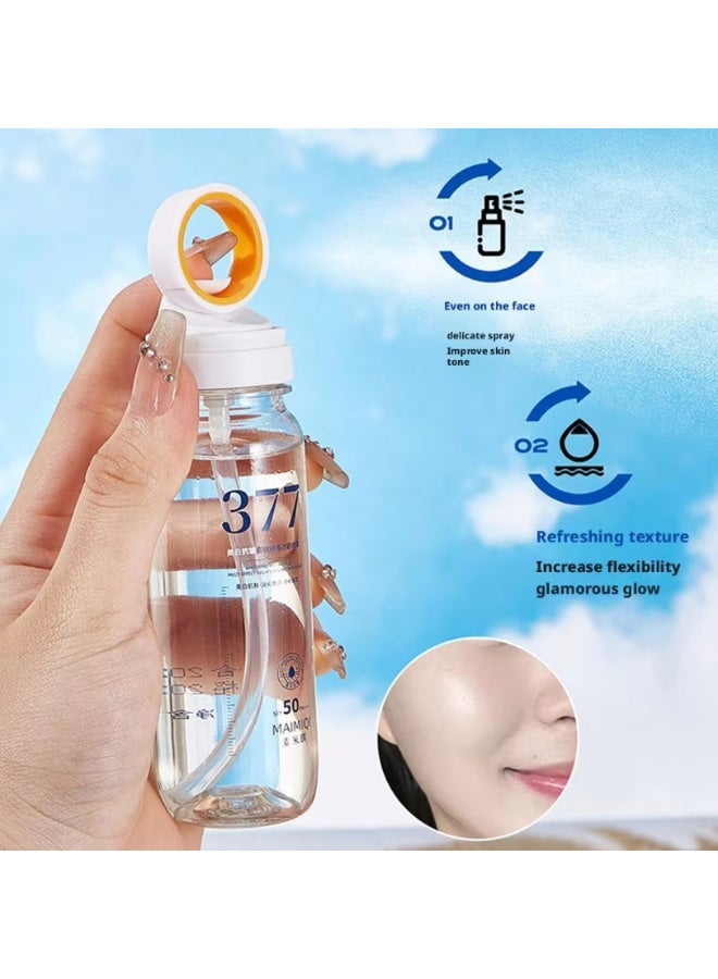 بخاخ واقي من الشمس 377 بعامل حماية SPF50+، مضاد للشيخوخة والتجاعيد، مرطب ومفتح للبشرة، بخاخ للعناية بالبشرة للوجه والجسم والرقبة - Image 3