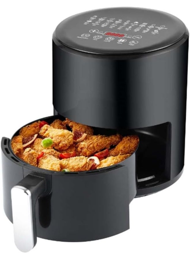 Denx Air Fryer Healthy Without Oil For Fry/Grill/Bake/Roast Capacity 4 Liters Power 2400 Watts - Black Color - Image 1