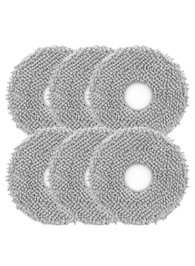Pack of 6 Washable Microfiber Wet Mop Pads for Dreame L10 Ultra, L10s Pro, L10s Ultra, L10 Prime, L20 Ultra, X40 Ultra, Xiaomi X20+ Robot Vacuums - Image 1