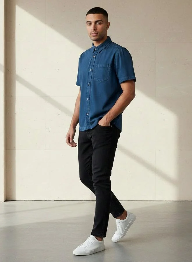 Splash FAV Men Regular Fit Collared Short Sleeve Shirt