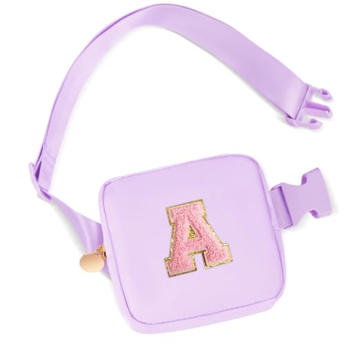 Uygafly Graduation Birthday Gifts for 2 3 4 5 6 7 8 9 10 11 Year Old Girls - Mini Fanny Pack Cute Crossbody Bag Belt Bag Trendy Stuff,Gifts for Girls Teens Kids Daughter Sister Her - Lavender,A - Image 1