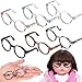 IMIKEYA Doll Glasses for 18 Inch Dolls Set of 6 Mini Eyeglasses with Clear Lenses for Doll Dress Up - Image 2