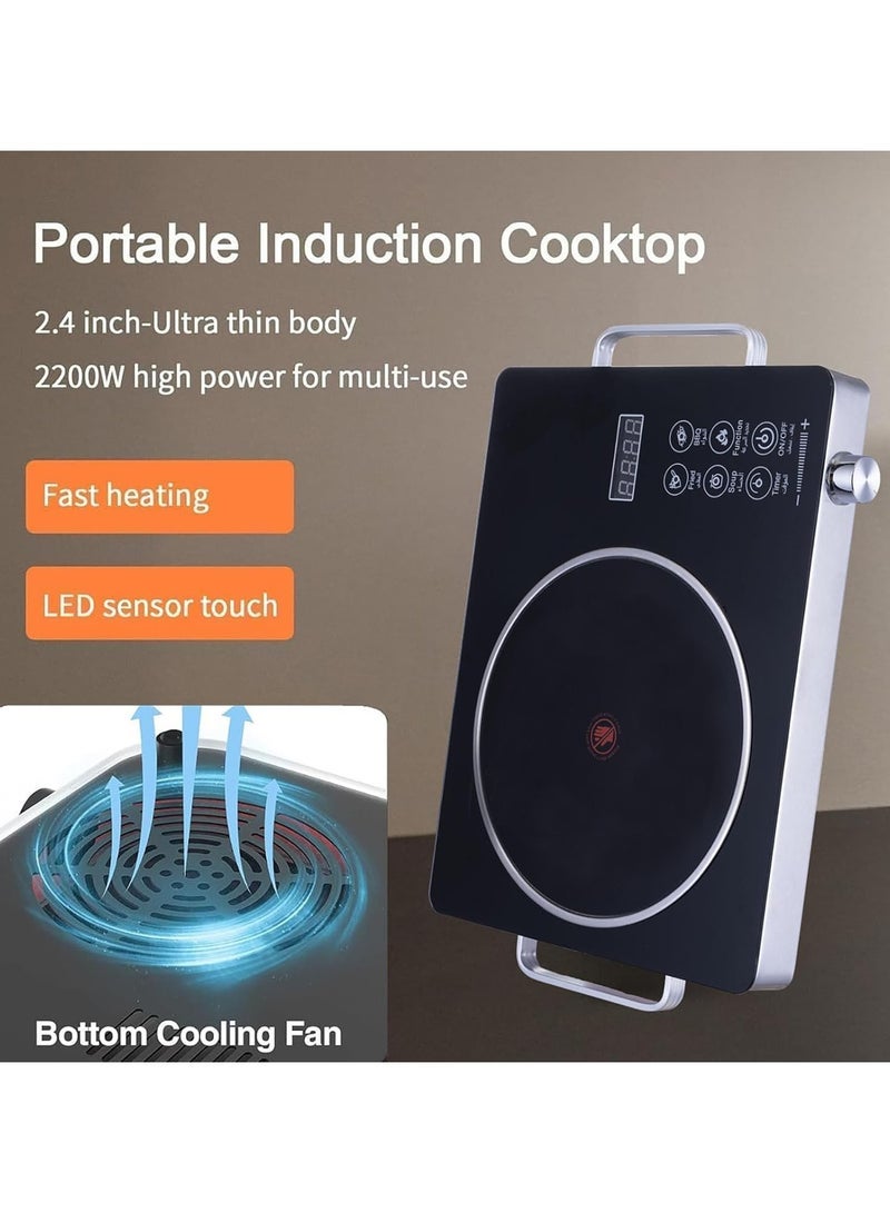 shopi.ae Portable Infrared Stove Electric Burner Control Adjustable Heating Power, Compatible with All Cookware - Image 3