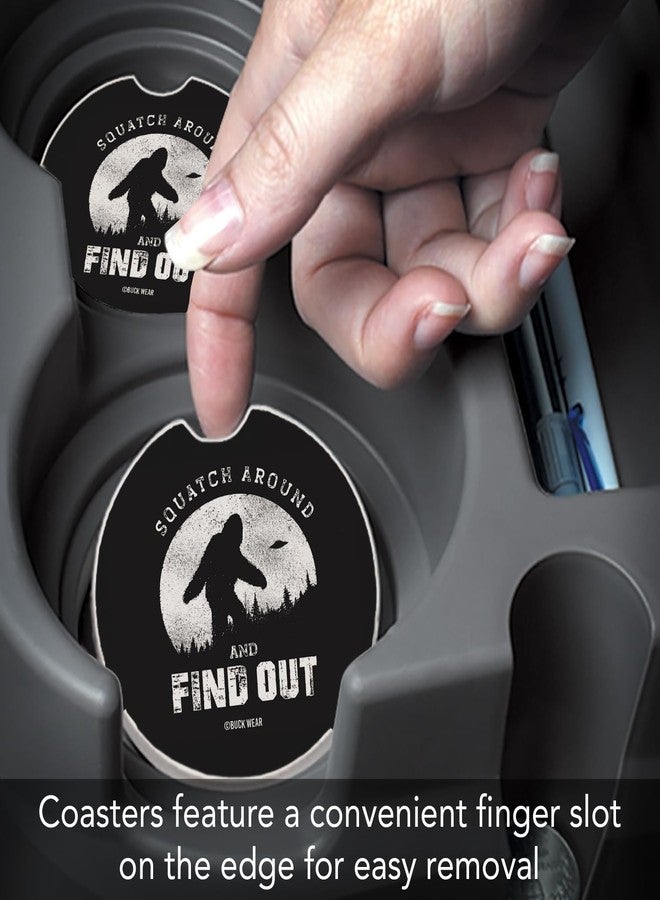 Counterart Thirstystone Squatch Around Single Absorbent Stone Coaster for Vehicle Cup Holder 2.6” Diameter Manufactured in The USA - Image 5