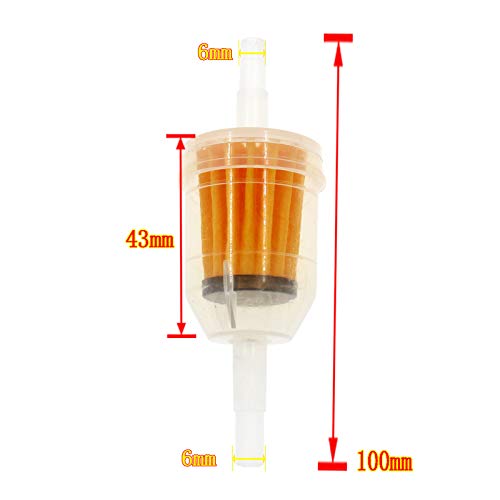 LIYYDS 1/4 Inch Fuel Line Gas Filter for 050311 102003201 101001 1013684 1014522 109585 120-436 1303197 149-2206-01 21410800 21541500 21541500 24688 2505003S 2505008S 2505022S 2505022S1 263-65011-A0 - Image 3