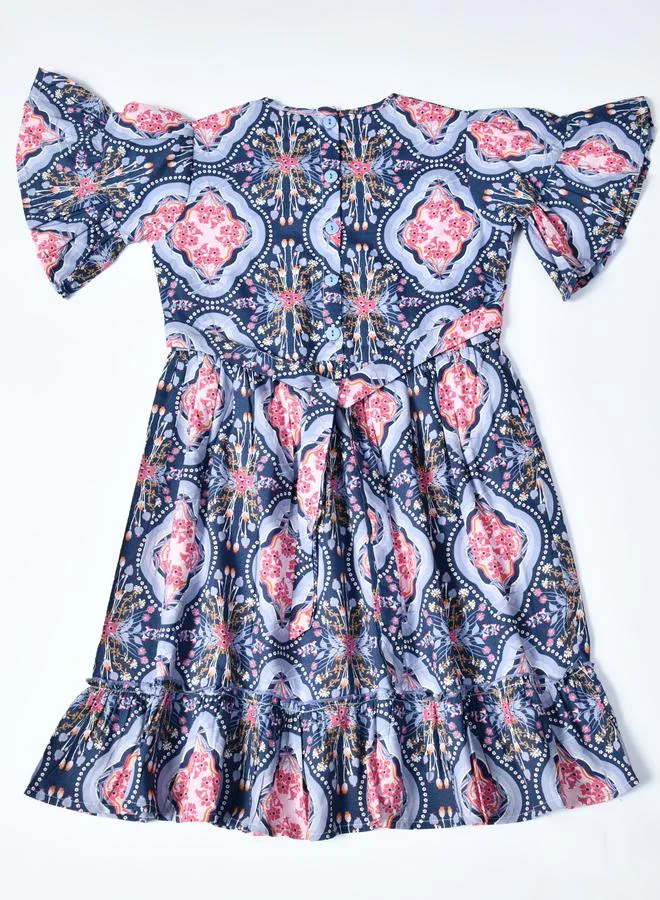 بيلا مودا Printed Flounce Dress